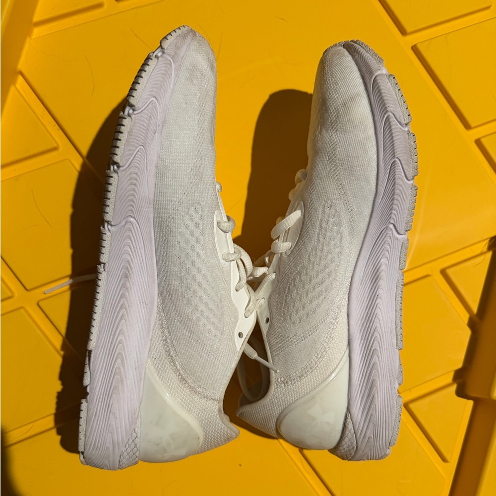 White Athletic Sneakers under Armour